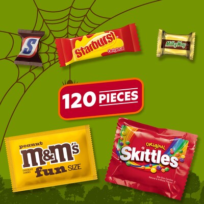 Mars Halloween Milk Chocolate Variety Candy Pack, 47.23 oz., 120 Pieces (462047)