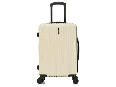 InUSA Drip Polycarbonate/ABS Carry-On Suitcase, Sand (IUDRI00S-SAN)