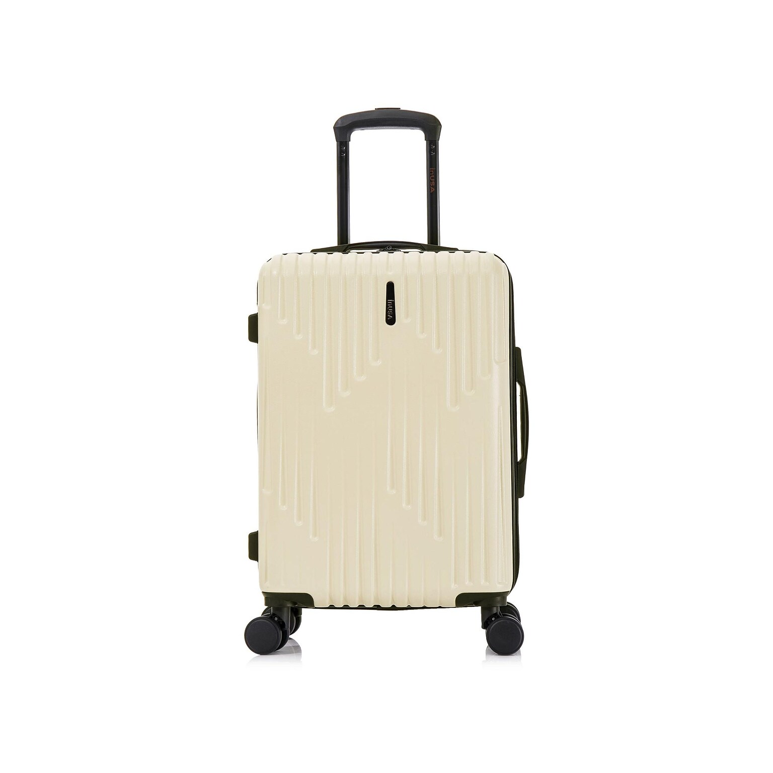 InUSA Drip 20 Hardside Carry-On Suitcase, 4-Wheeled Spinner, TSA Checkpoint Friendly, Sand (IUDRI00S-SAN)