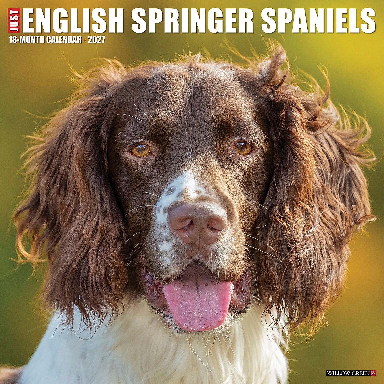 2027 Willow Creek English Springer Spaniels 12 x 12 Monthly Wall Calendar (60094)