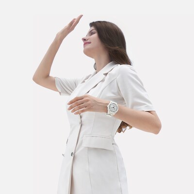 KOSPET TANK S2 AMOLED GPS Smart Watch with Silicone Band, Lily White (P-S001-W)