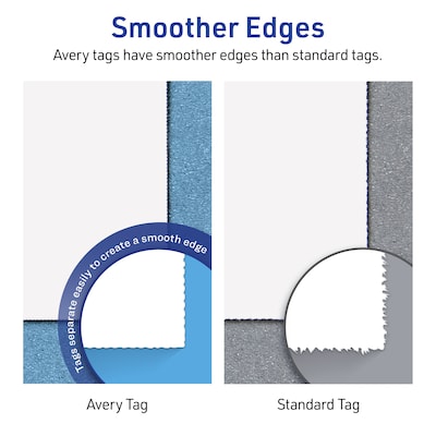 Avery  3" Blank Price & Merchandise Tags, White, 80/Carton (S00-FEK-PRMWT10)