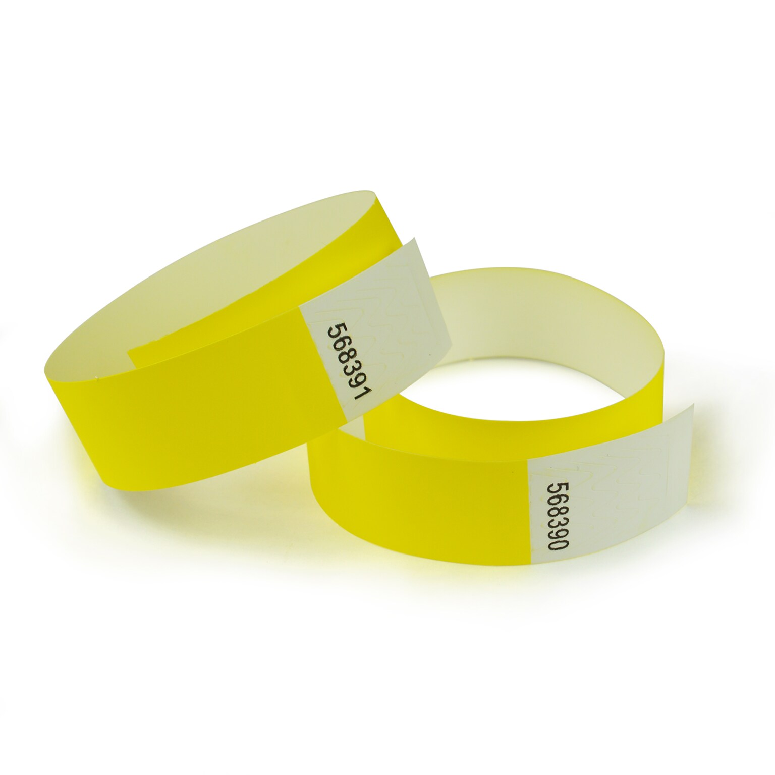 Cosco Polypropylene Crowd Control Security Wristbands, Fluorescent Yellow, 100 Wristbands/Pack (098734)