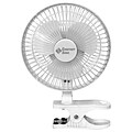 Comfort Zone 6 Clip-on Fan, 2 Speed, White (HBCCZ6C)