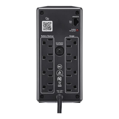 APC Back-UPS Pro 1050VA 8-Outlet UPS, Black (BN1050M)