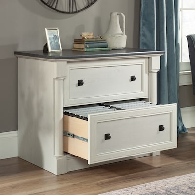 Sauder Palladia 2-Drawer Lateral File Cabinet, Letter/Legal Size, 29.63"H x 36.75"W x 22"D, Glacier Oak (432728)