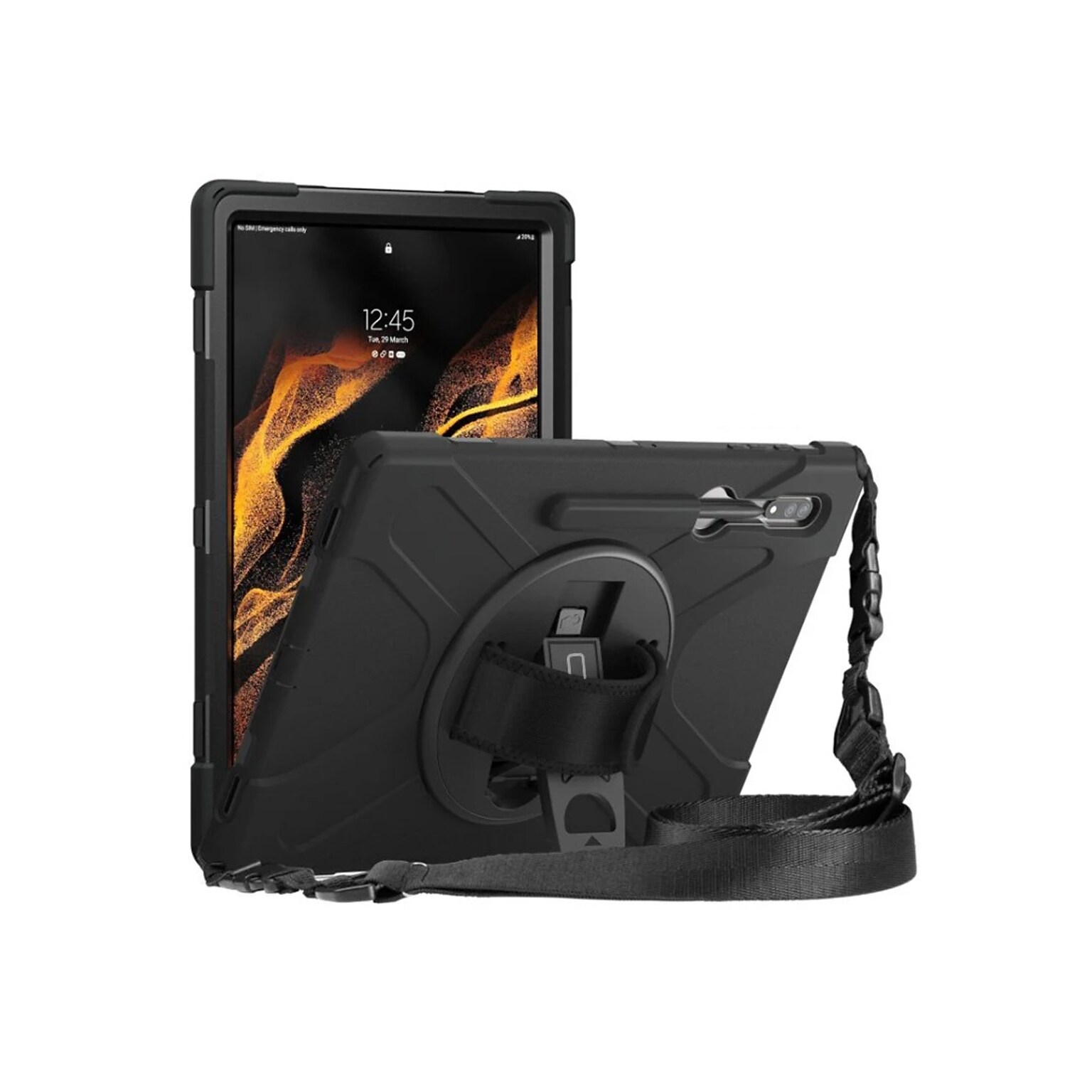 CODi Rugged Polycarbonate & Silicone 11 Case for Samsung S7/S8/S9/S9 FE, Black (C30705077)