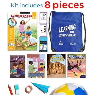 Summer Bridge Activities Summer Bridge Essentials Backpack, Grade 3-4 Workbook, 8/Set (CD-745385B)