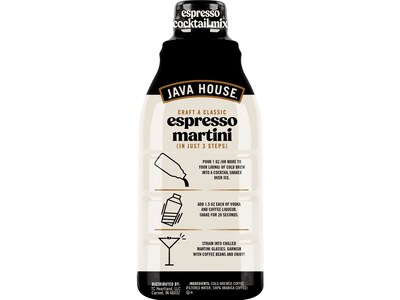 Java House Espresso Cocktail Mix Cold Brew Coffee, 32 fl. oz. (FC309210)