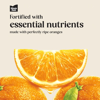 Minute Maid 100% Orange Juice, 10 oz., 24 Bottles/Carton (00025000056857)
