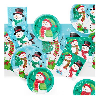 Say Hooray! Frosty Friends Tableware Kit, Multicolored, 49/Pack (DTC9390E2A)
