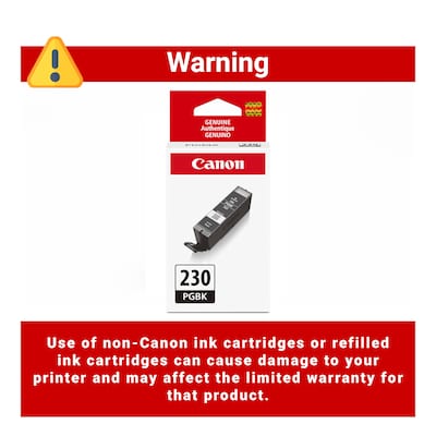 Canon Genuine PGI-230 Pigment Black Standard Yield Ink Cartridge (6674C001)