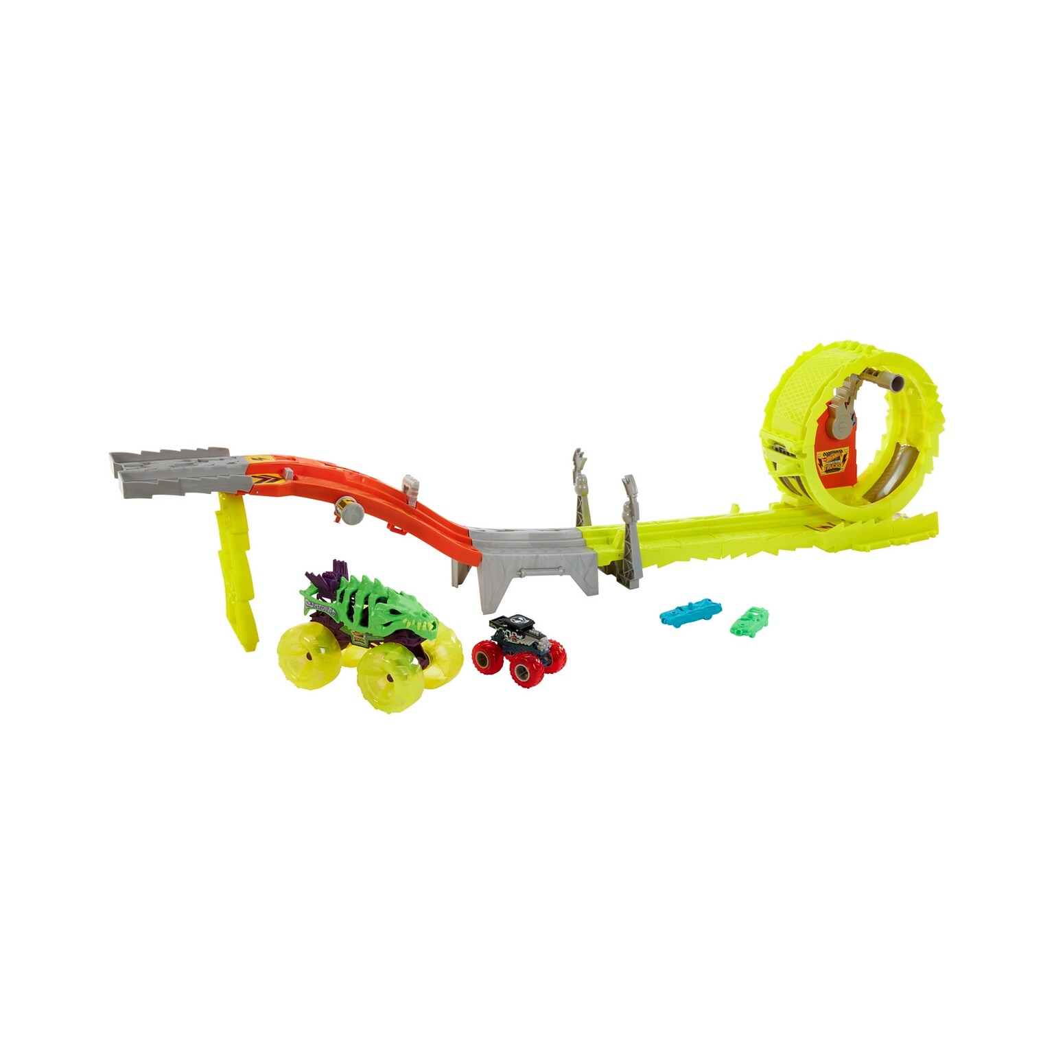 Mattel Hot Wheels Monster Trucks Charge & Chase Challenge Track Set (HXT05)