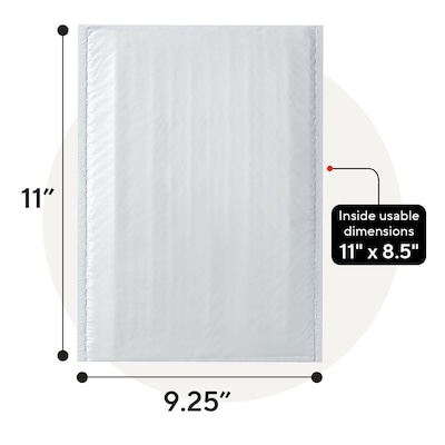 Quill Brand® 8.5"W x 11"L Self-Sealing Bubble Mailer, #2, 25/Carton (ST56609B)