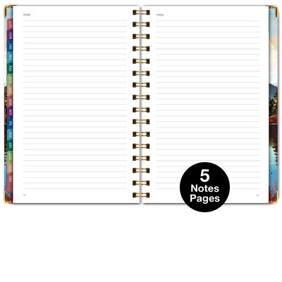 2027 Excello Brands 6" x 8" Weekly & Monthly Standard Planner, Paperboard Cover, Lake View (FSHN-CY27-58-82)
