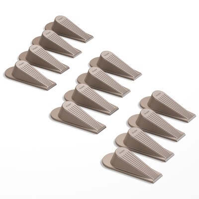 Staples Large Rubber Door Stops, Brown, 12/Pack (ST62712-12PK)