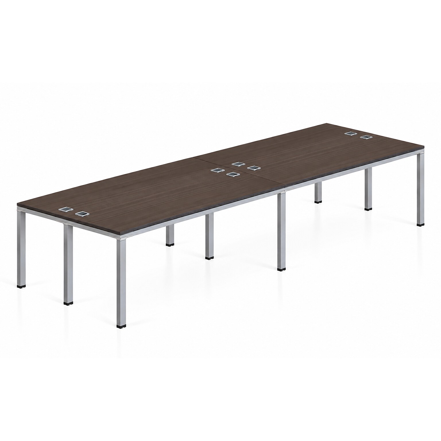 Boss Office Products Simple System 66W Desk, White, 4/Set (SGSD015-202-WT)