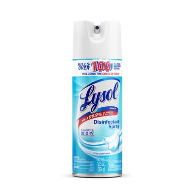 Lysol Disinfectant Spray, Crisp Linen, 12.5 Oz. 12/Carton (1920074186)