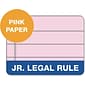 TOPS Prism+ Legal Notepads, 5" x 8", Narrow Ruled, Pink, 50 Sheets/Pad, 12 Pads/Pack (63050)