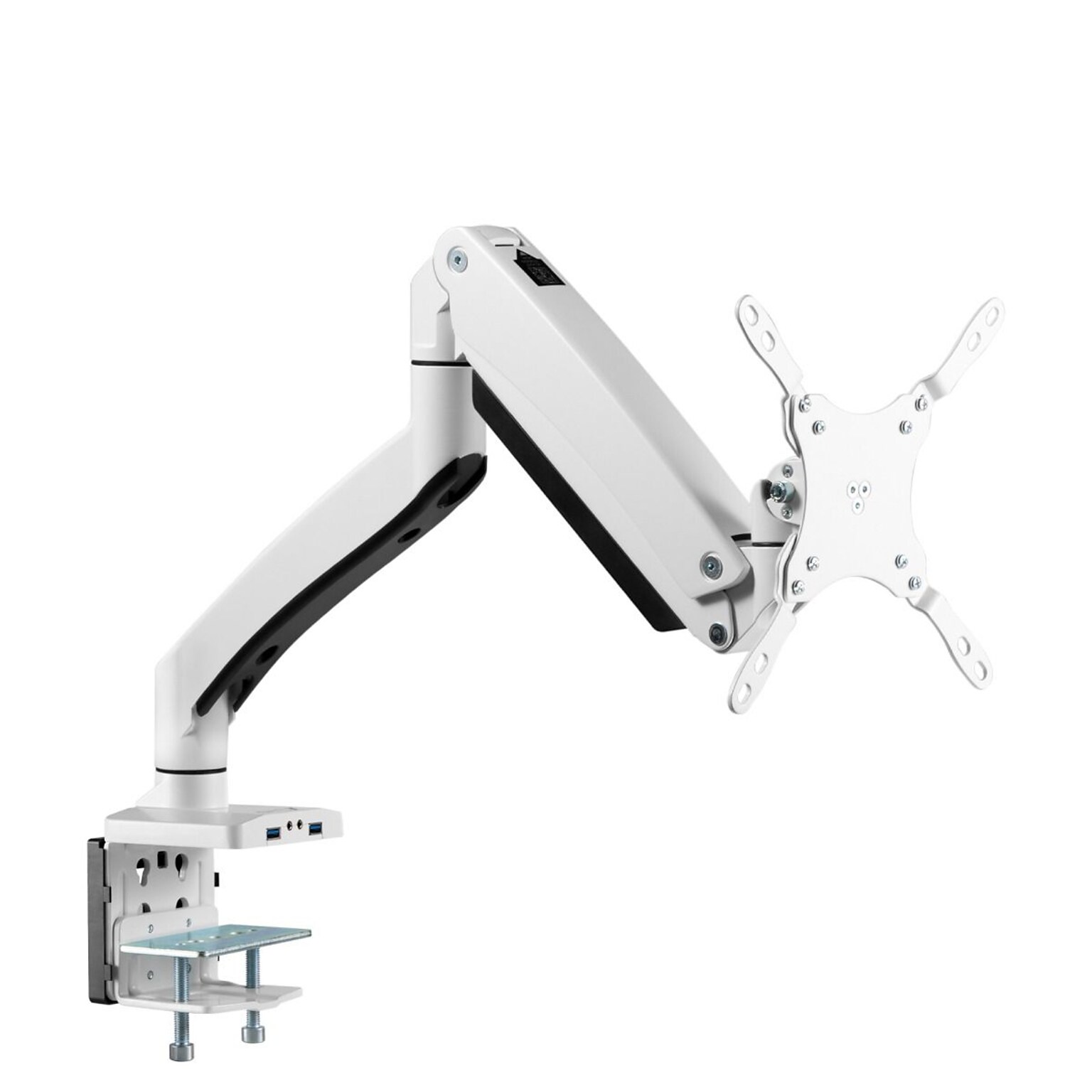 SIIG Heavy Duty Adjustable Monitor Desk Mount, 17 to 43, White (CE-MT3111-S1)