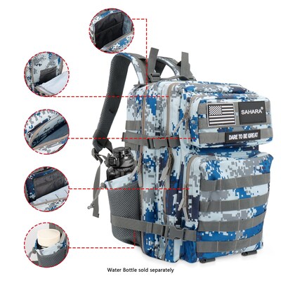 SaharaCase Raider Laptop Backpack, Large, Gray Camo (LT00093)