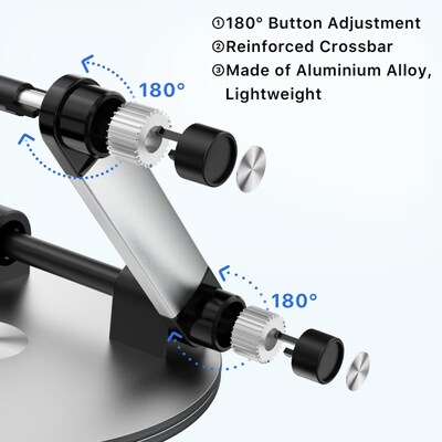 MyBat Pro Ergonomic Push-Button Laptop Holder Adjustable Clear Heavy-Duty Stand