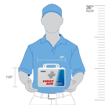 PhysiciansCare 135 pc. First Aid Kit, 25 People, White (60002)