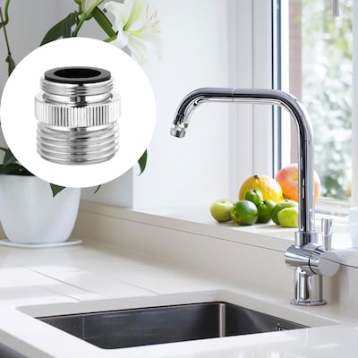 EZ Jug Water Filtration System with Garden Hose Faucet Adapter & Basic Indoor Kitchen Faucet Adapter (EZID001)
