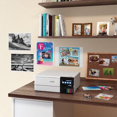 Epson EcoTank Photo ET-8500 Wireless Color Inkjet Printer, All-In-One Supertank, Print, Scan, Copy (9472523)