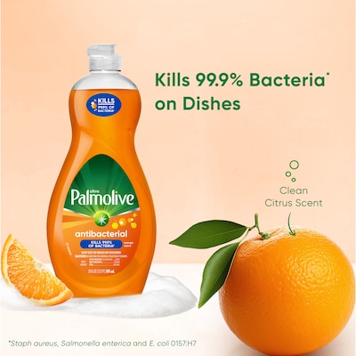 Palmolive Ultra Concentrated Antibacterial Liquid Dish Soap, Orange Scent, 20 oz. (US04232A)