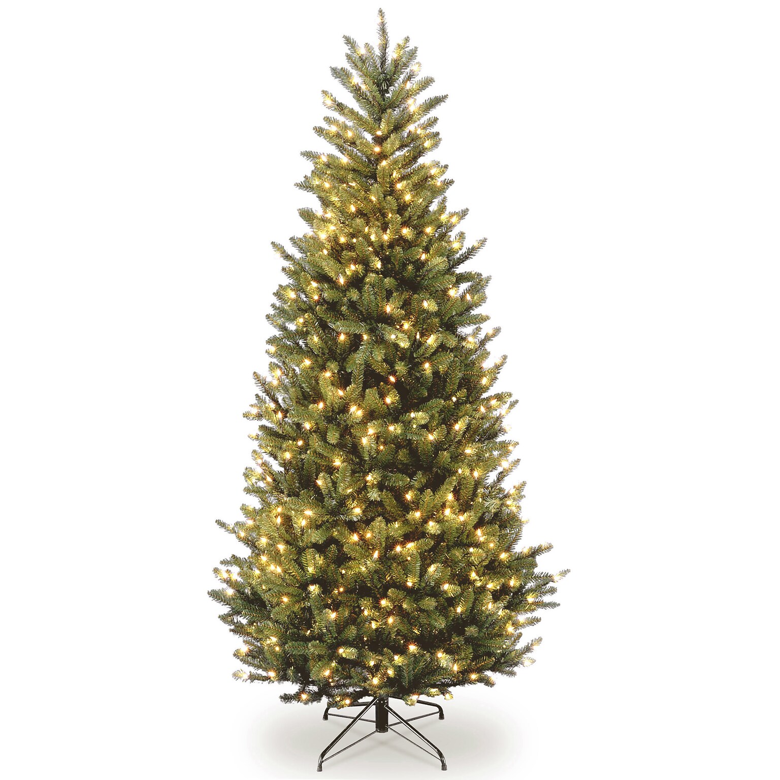 National Tree Company Natural Fraser Fir Artificial Christmas Tree, 6.5 ft., Clear Lights (NAFFSLH1-65LO)