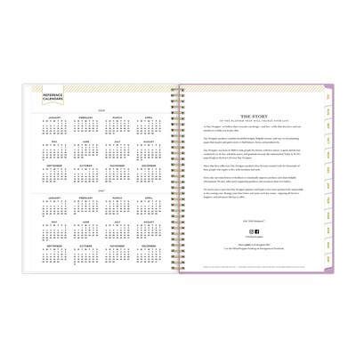 2026-2027 Blue Sky Day Designer Kerridge Lilac 8" x 11" Academic Year Weekly & Monthly Planner, Plastic Cover (158165)