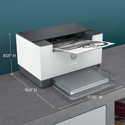 HP LaserJet M209dw Wireless Black & White Laser Printer, Single-Function, Print, Best for Home Office (6GW62F)
