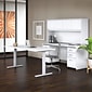 Bush Business Furniture Studio C 72"W Credenza Desk, White (SCD372WH)