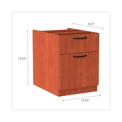 Alera™ Valencia Series Executive Suites in Medium Cherry, Box/File Hanging Pedestal