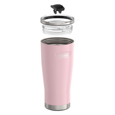Thermos Icon Stainless Steel Vacuum Insulated Tumbler with Slide Lock, 24 oz., Sunset Pink (IS1122SP4)