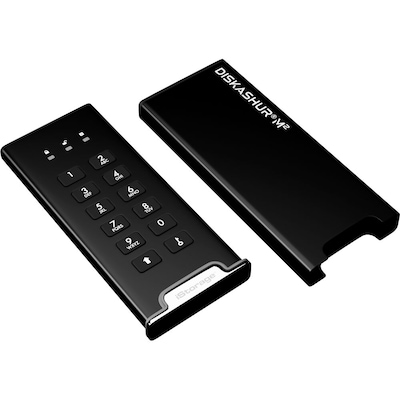 iStorage diskAshur M2 500GB M.2 2280 USB 3.2 Gen 1 Encrypted Portable External Solid State Drive (IS-DAM2-256-500)