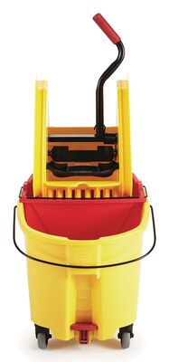Rubbermaid Executive Series™ WaveBrake® 2.0 Janitorial Dirty Water Bucket, 18 Quart, Red (2064907)