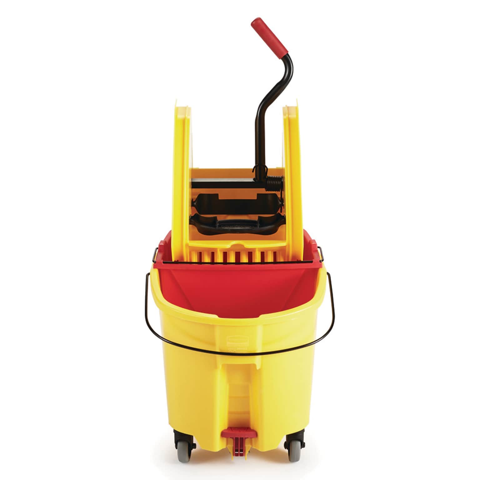 Rubbermaid Executive Series™ WaveBrake® 2.0 Janitorial Dirty Water Bucket, 18 Quart, Red (2064907)