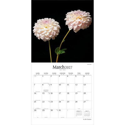 2027 BrownTrout In the Garden 12" x 12" Monthly Wall Calendar (9798330713974)
