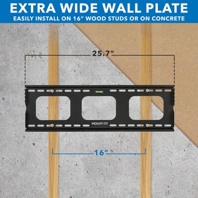 Mount-It! Tilt Wall TV Mount for 37" - 80" Screens, 175 lbs. Max. (MI-303B)