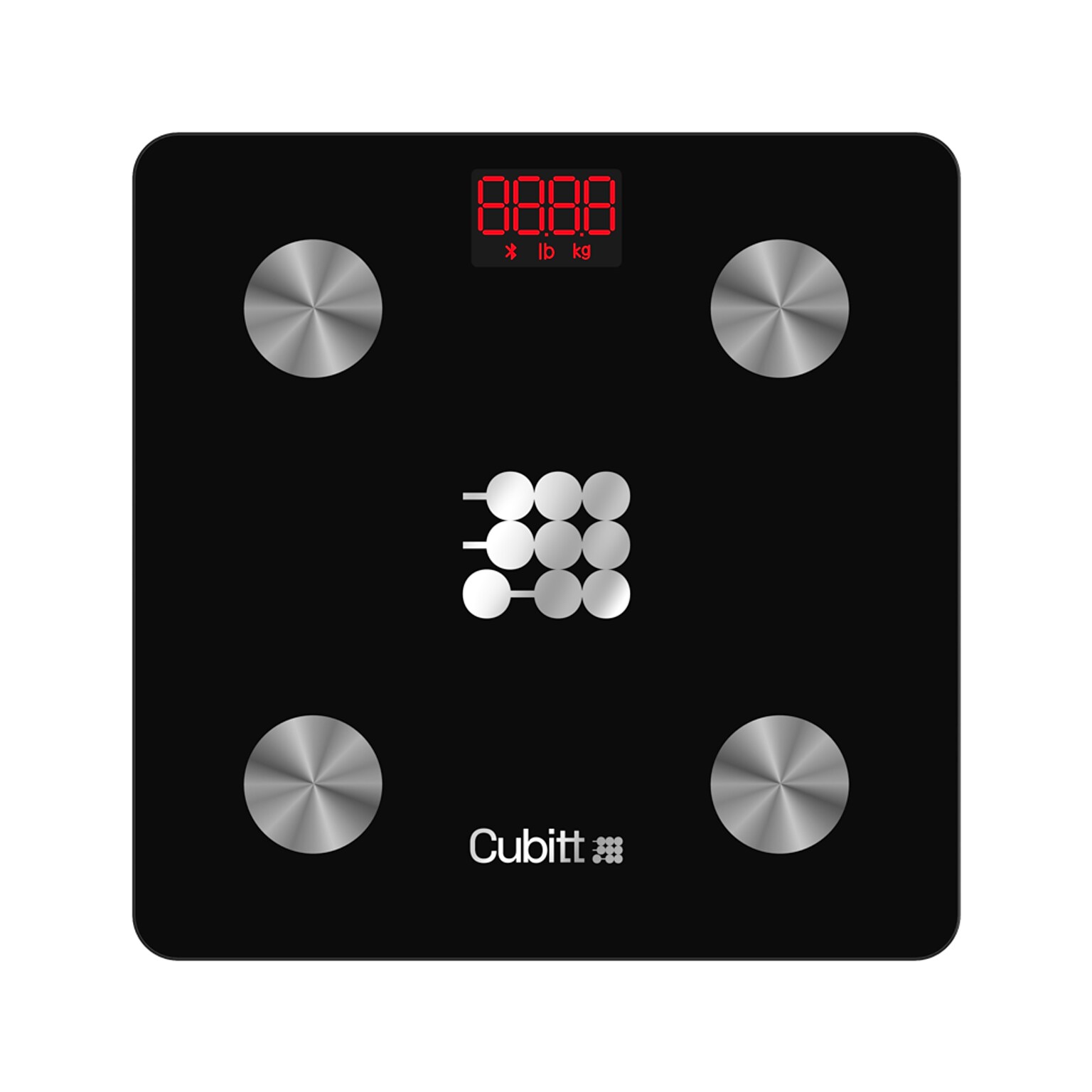 Cubitt Smart Bluetooth BMI Body Composition Bathroom Scale, Obsidian Black (CT-SCALE)
