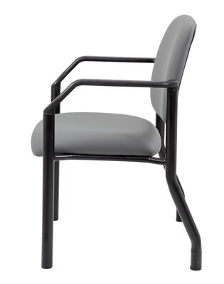 Boss Vinyl Guest Chair, Gray (B9591AM-GY)