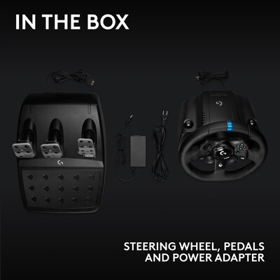 Logitech TRUEFORCE G923 Racing Wheel and Pedals for Xbox X S, Xbox One and PC. (941-000156)