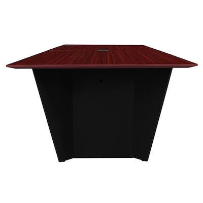 Regency Array 96"W x 48"D Conference Table with Grommet, Mahogany/Black (ACT9648MHBK)