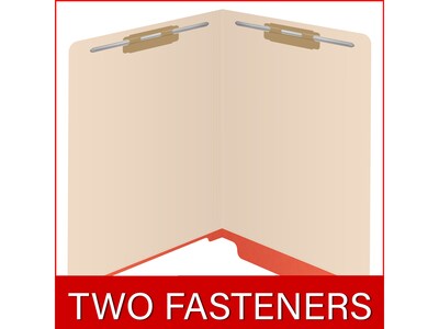 Medical Arts Press Reinforced End Tab File Folder, Straight-Cut, Letter Size, Manila/Orange, 50/Box (S-09473-ORG)