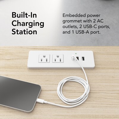 Bush Business Furniture Synergy 60"W Rectangular Conference Table, Natural Elm (SGD260NE)