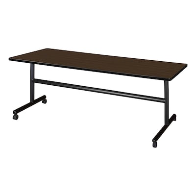 Regency Kobe Flip-Top Training Nesting Table, 72 x 30, Neo Walnut (MKFT7230NW)