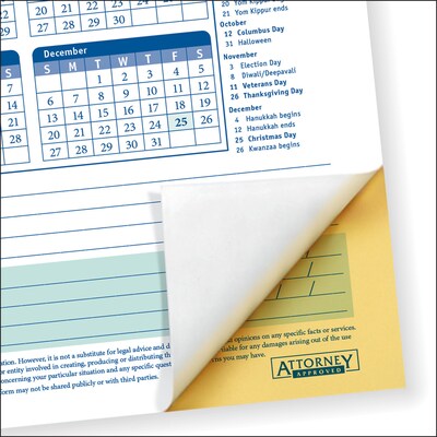 ComplyRight 2026 Time Off Request and Approval Form, 2-Part, 50 Forms/Pack (A0030)