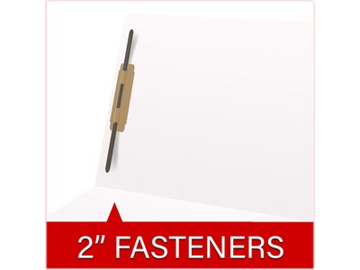 Medical Arts Press Heavy Duty End Tab File Folder, Straight-Cut, Letter Size, White, 40/Box (S-09461-WHT)